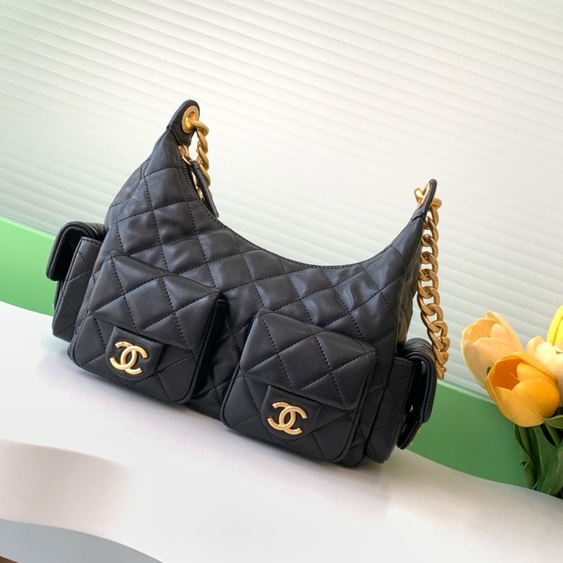 Ch*el top handle bags